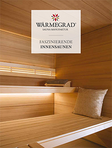 Titelseite Waermegrad Innensaunen Katalog 2023-2024