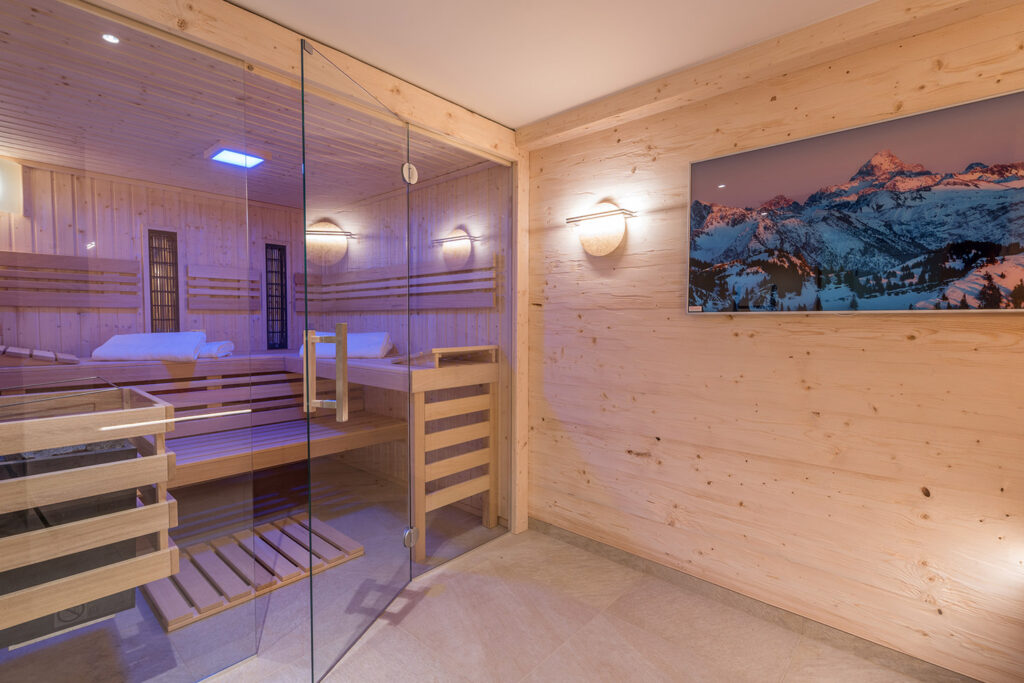Sauna-Kombikabine die bei einem Kunden in Oberndorf eingebaut wurde